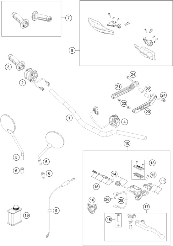 Husqvarna OEM 532419877 - Kit Control Shaft